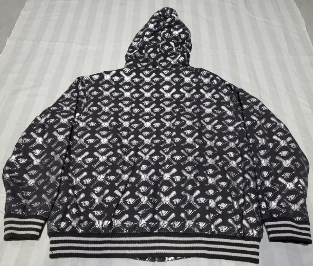 early 2000's blue jays all over print  black sz LG - photo 3