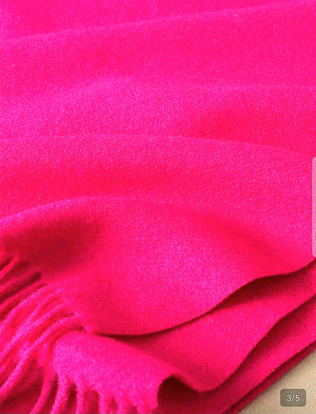 🧣Scarf with Fringe Magenta Colored🧣 - photo 4