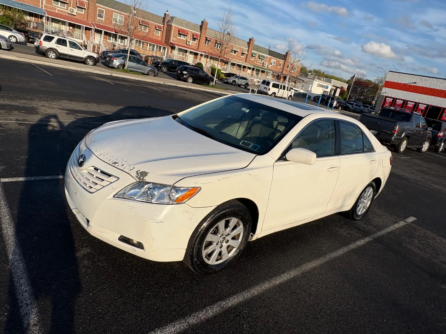 White Toyota Camry 2007  LE Sedan - photo 3