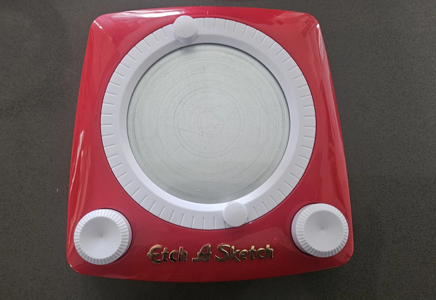 Red Etch A Sketch Drawing Toy