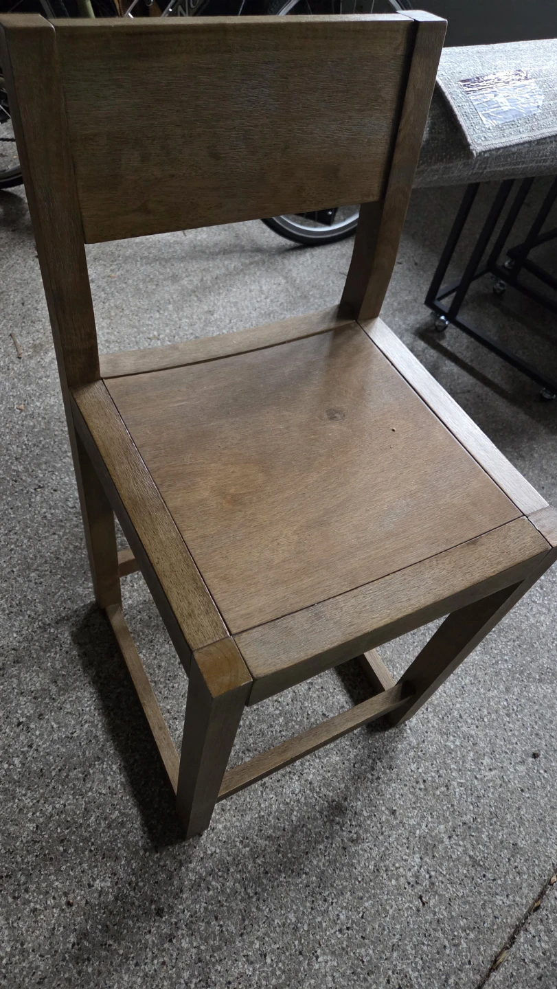 2 Wooden Chair/counter top height