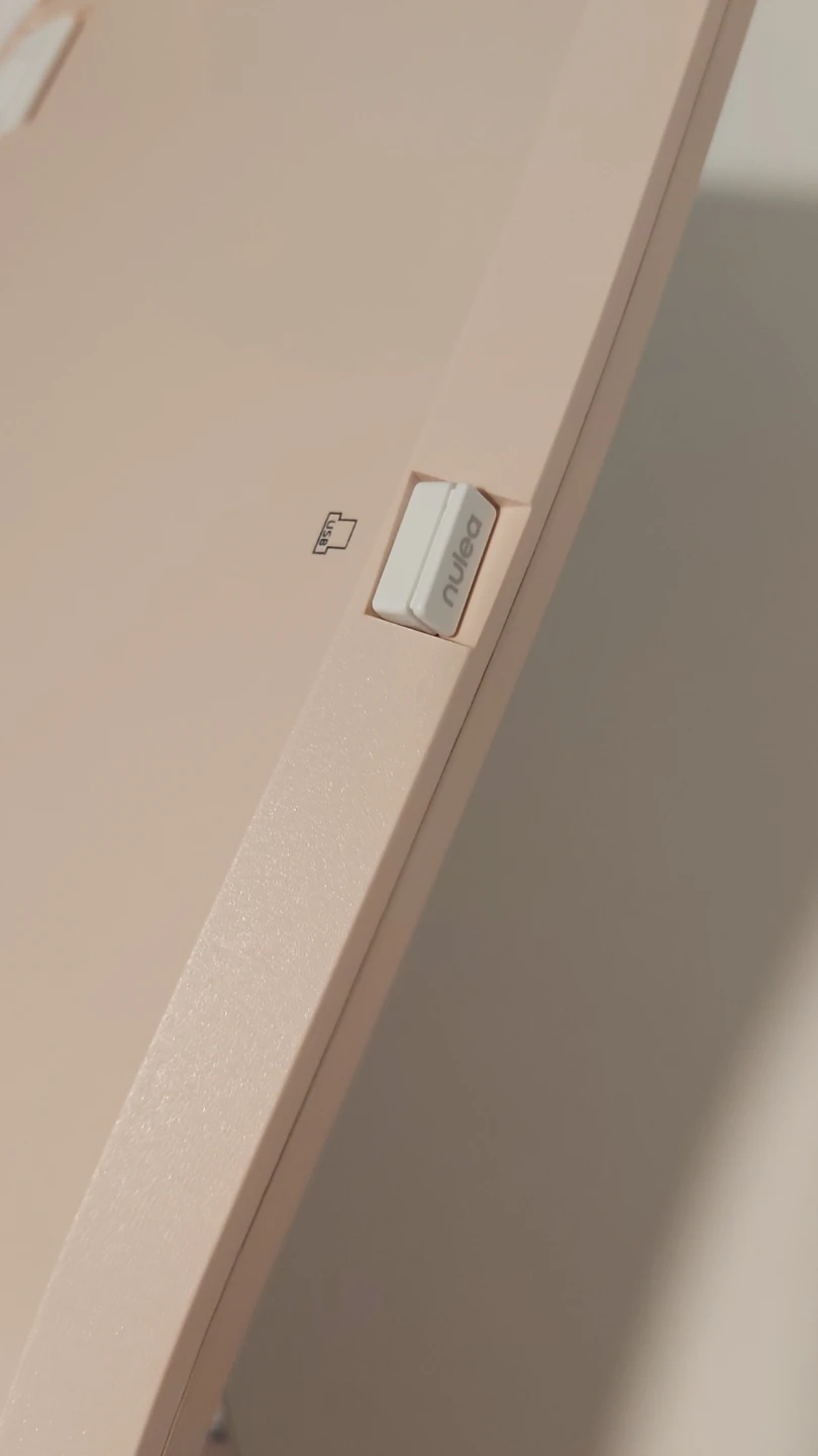Wireless Ergonomic Keyboard Rechargeable (light pink) 🌱 - photo 3