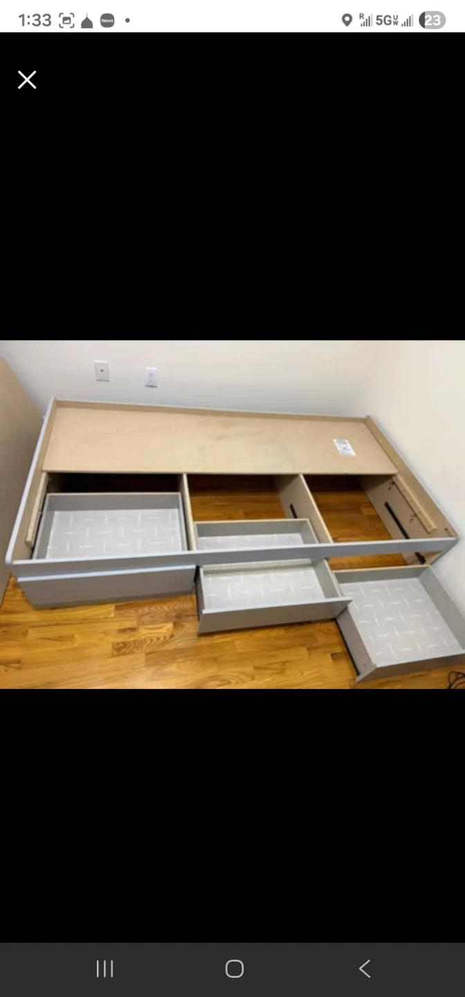 South Shore Gray Twin Size Bedroom Set - photo 3