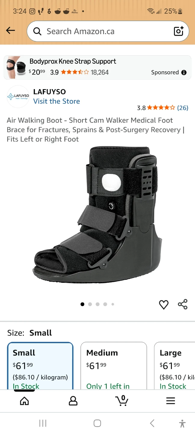 Air Walking Boot - Short Cam Walker Medical Foot Brace