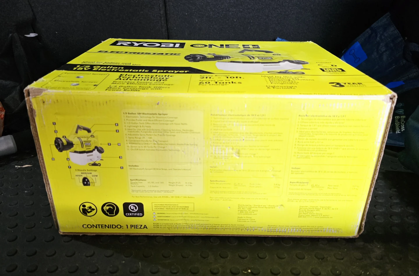 Ryobi ONE+ 18V 1/2 Gallon Electrostatic Sprayer - NEW! - photo 5