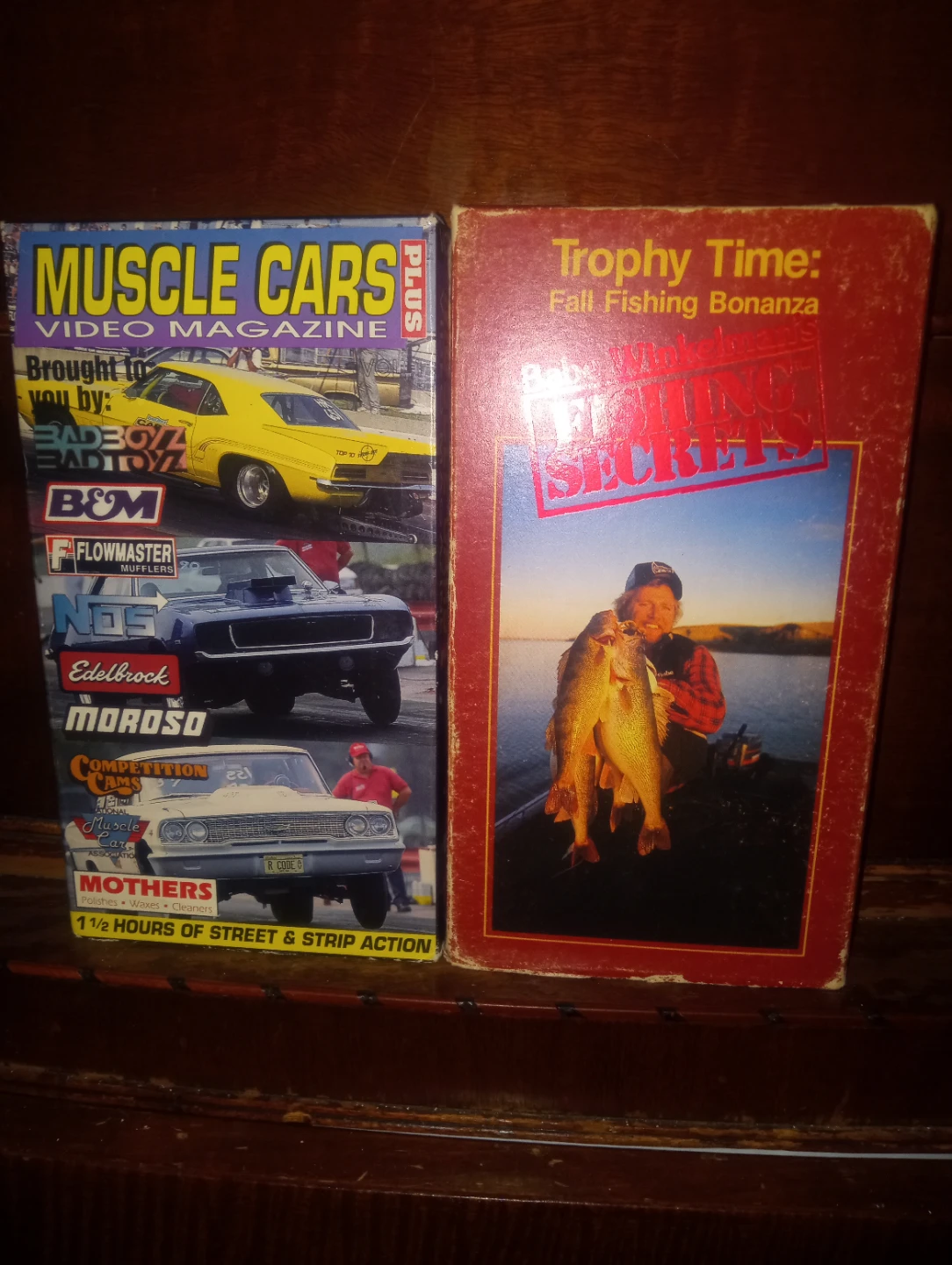 Muscle Cars Video & Trophy Time Fishing VHS Set