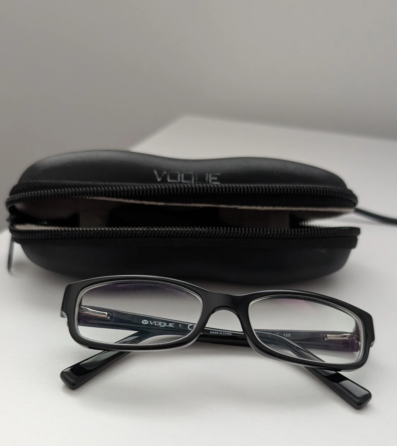 Vogue Eyeglasses Black Full Rim Rectangular Frame