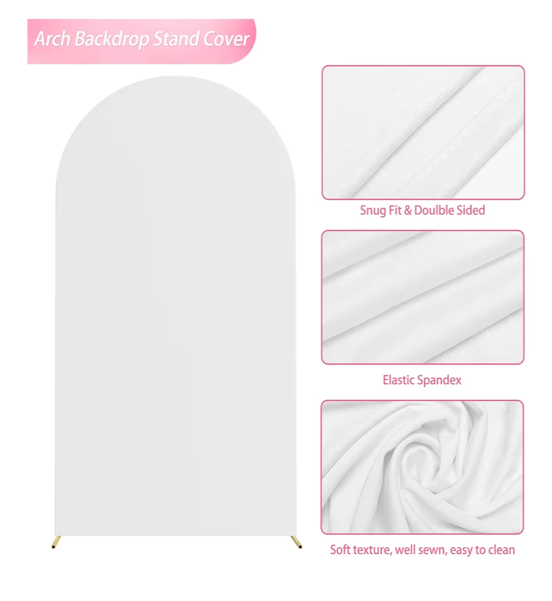 Arch Backdrop Stand Cover and Gold Arch Stand - photo 3