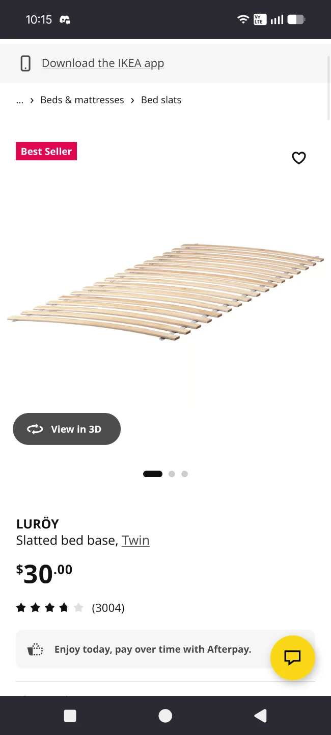 IKEA MALM Twin Bed Frame with LURÖY Slatted Bed Base - photo 5