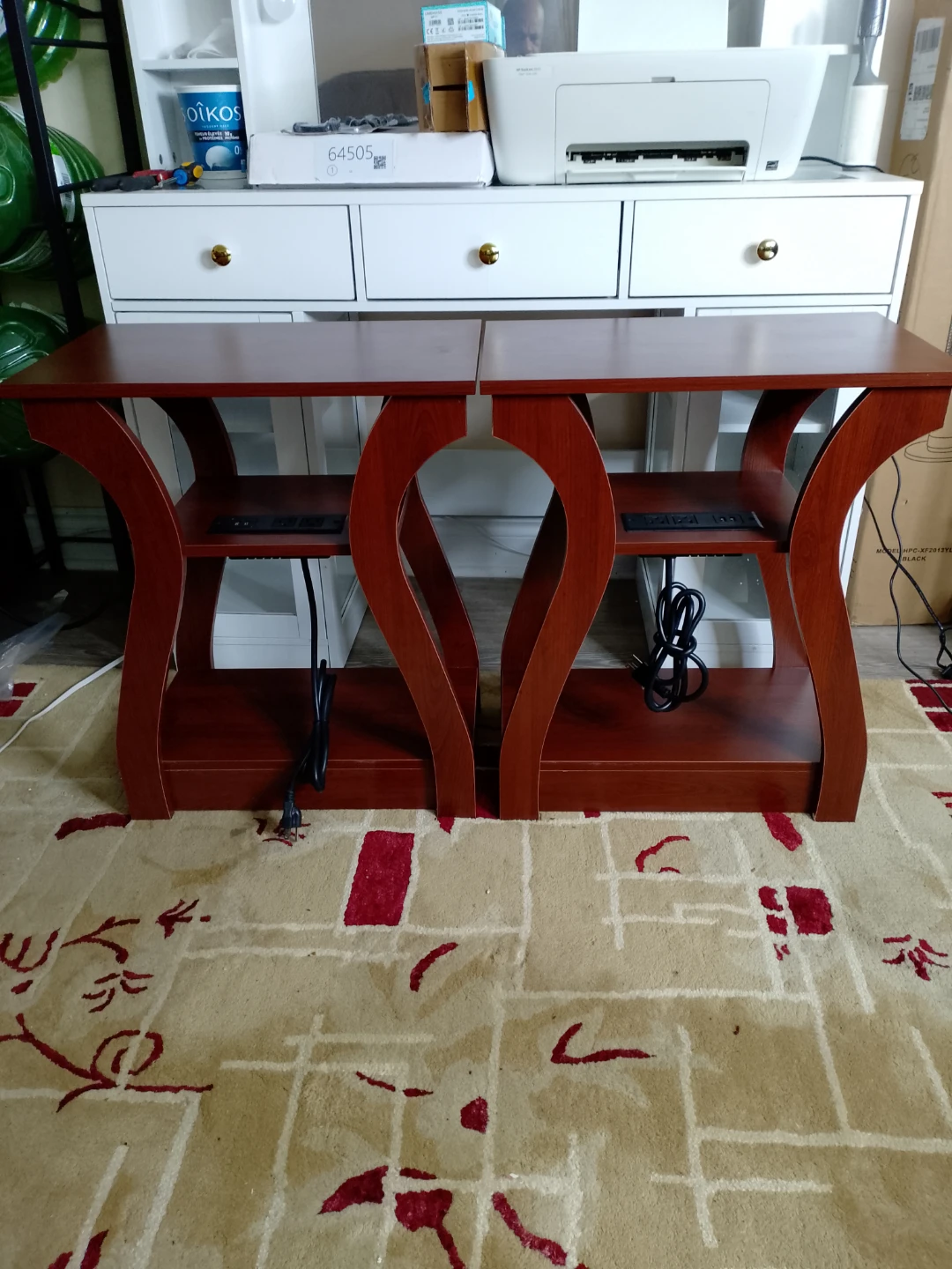 Pair of Wooden End Tables