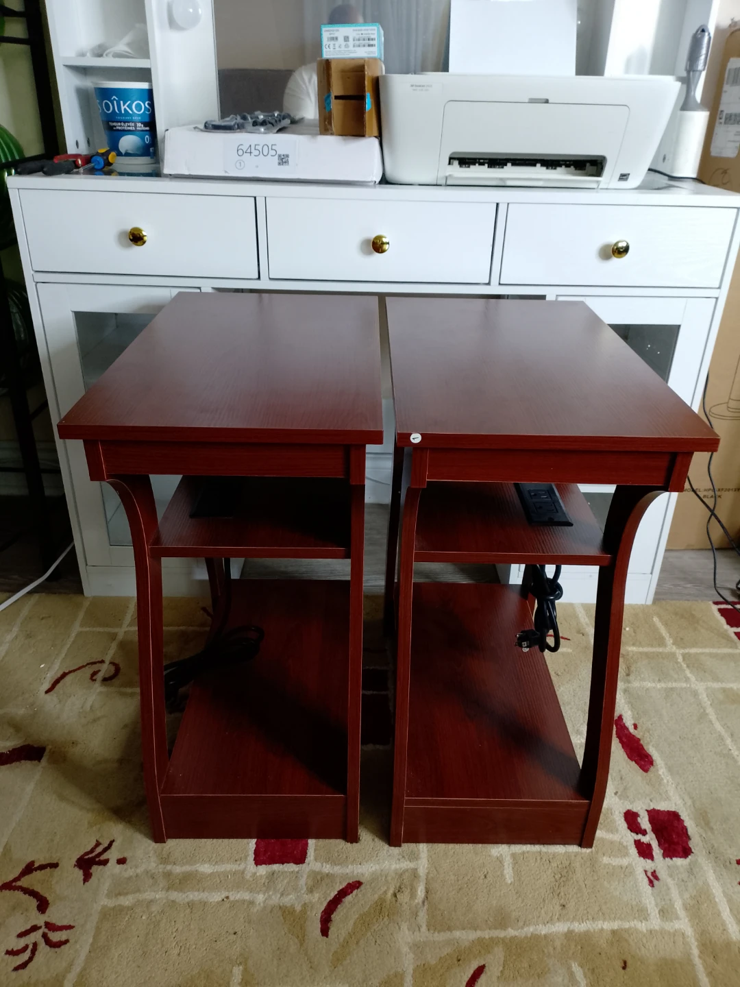 Pair of Wooden End Tables - photo 2