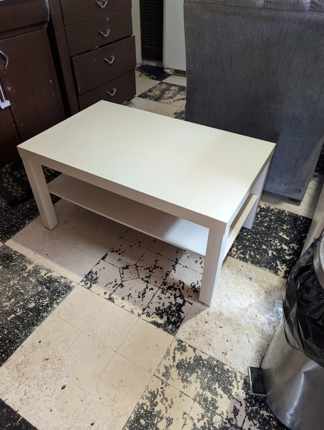 Free free free White Coffee Table with Shelf - photo 2