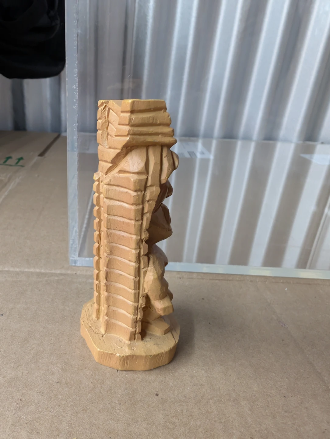 Carved Wood Tiki Figurine - photo 4