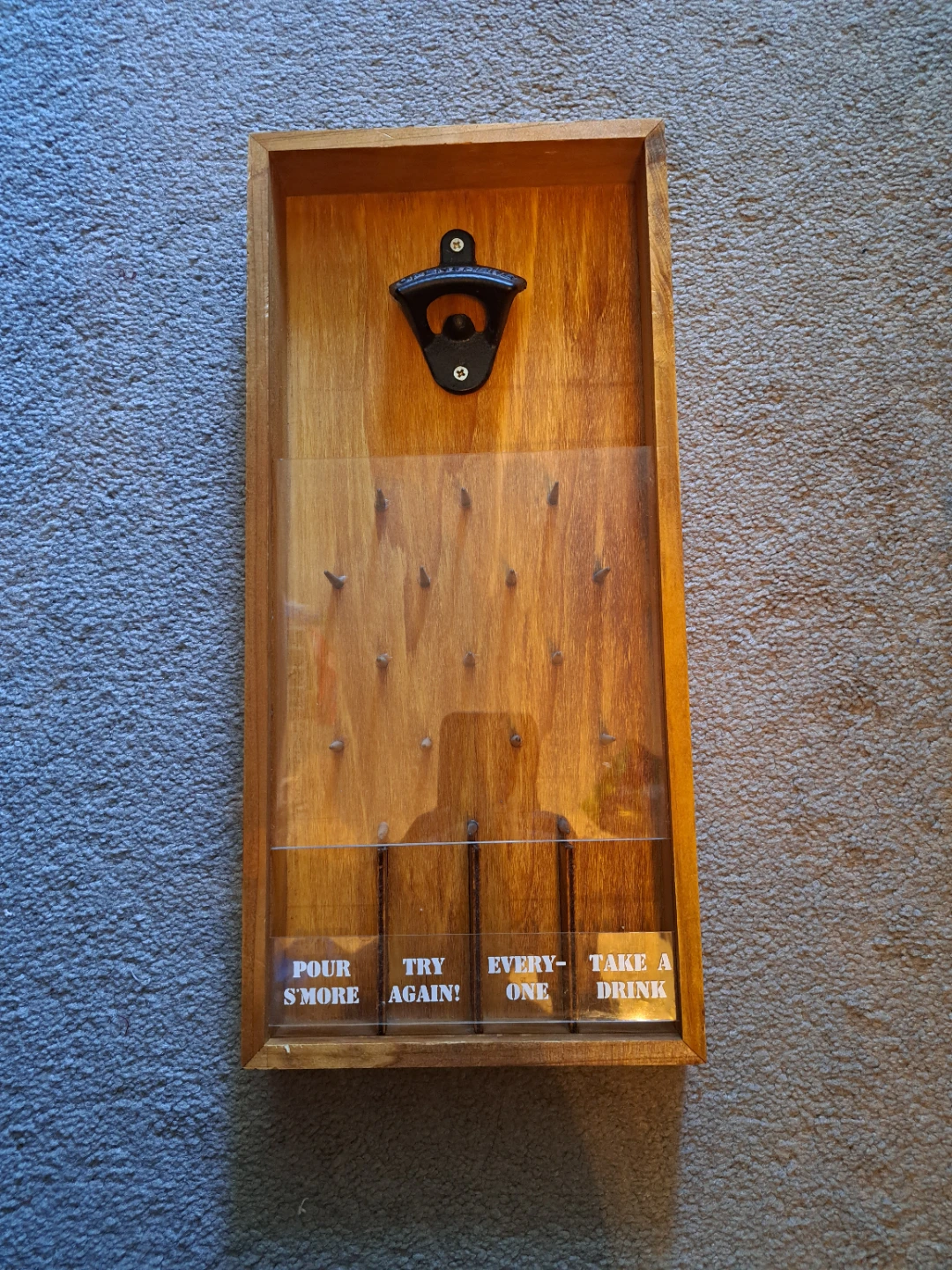 Wooden Bottle Cap Catcher