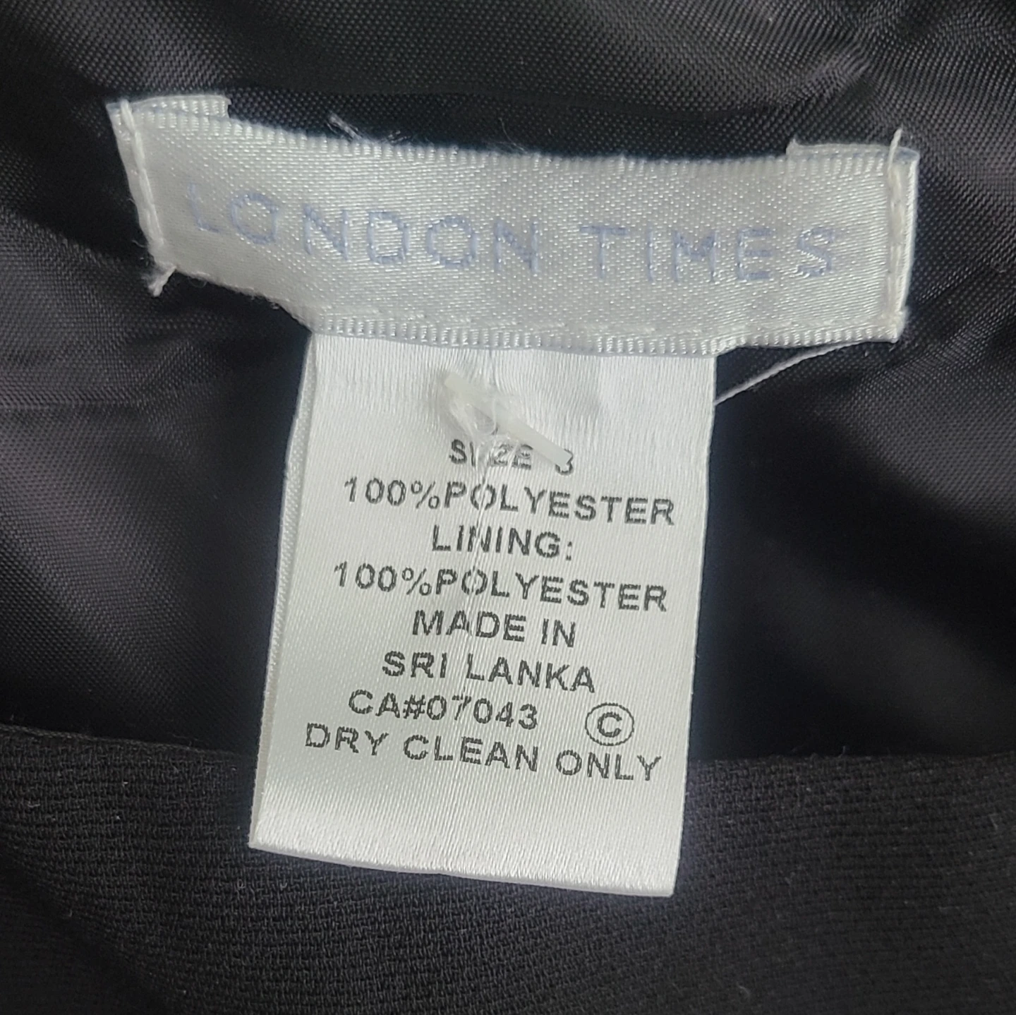BNWT London Times Black Dress Size 8 - photo 3