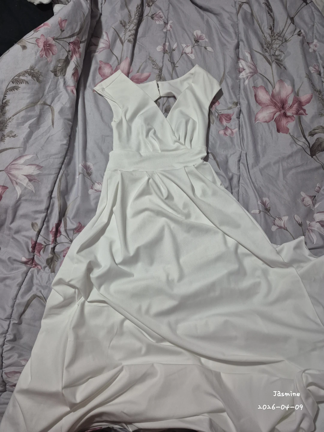 Simple Wedding Dress with Keyhole Back - medium