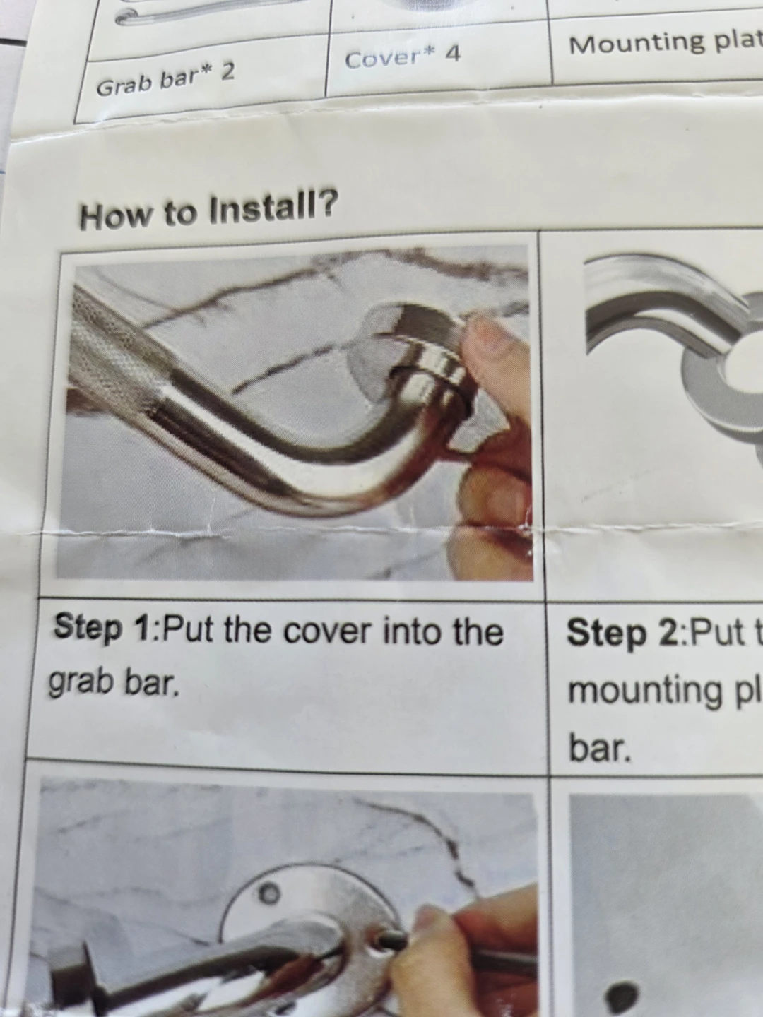 2 Anti Slip Shower Bars NIB - photo 3
