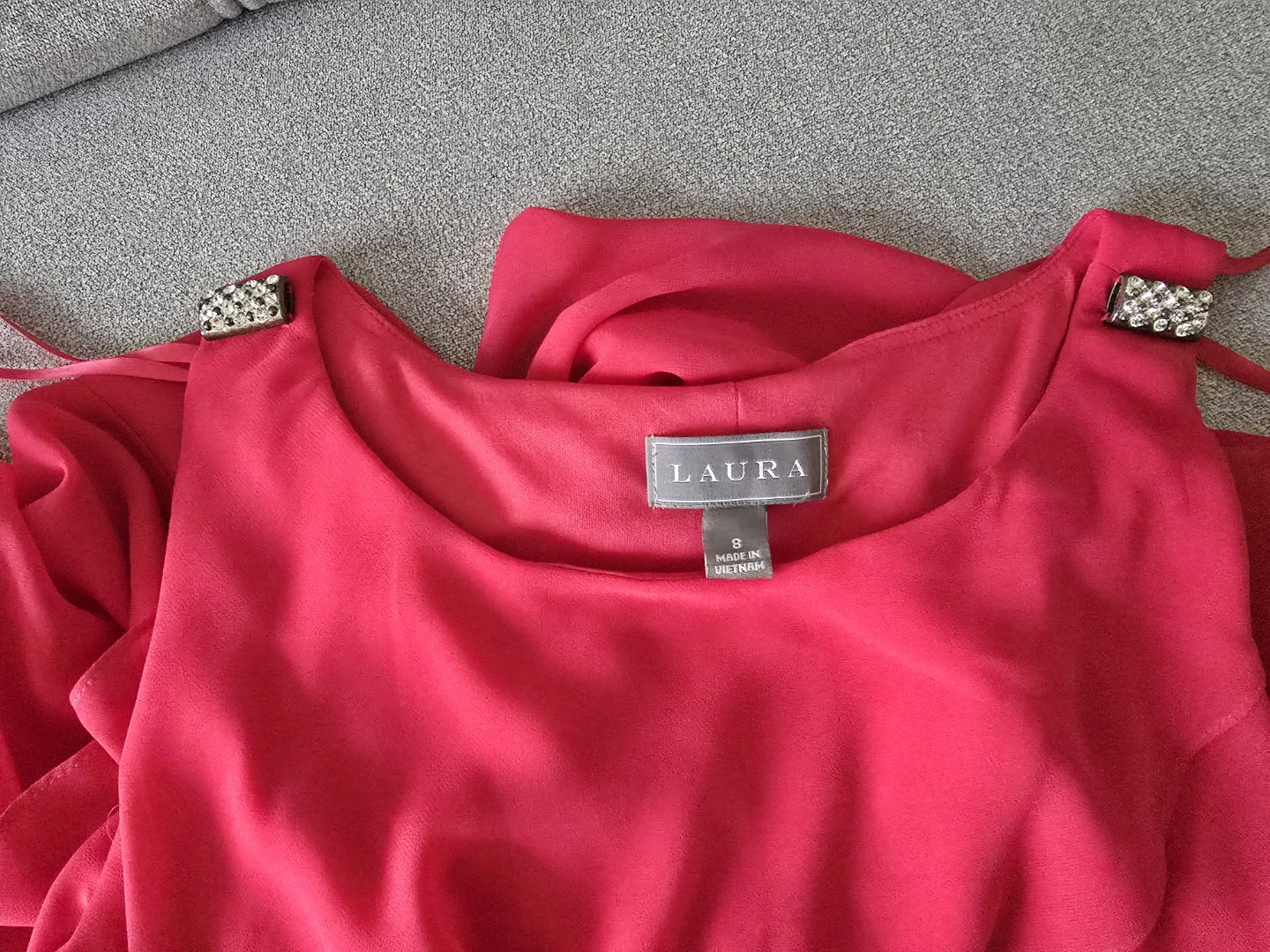 Laura Pink Ruffle Dress Size 8 - photo 3