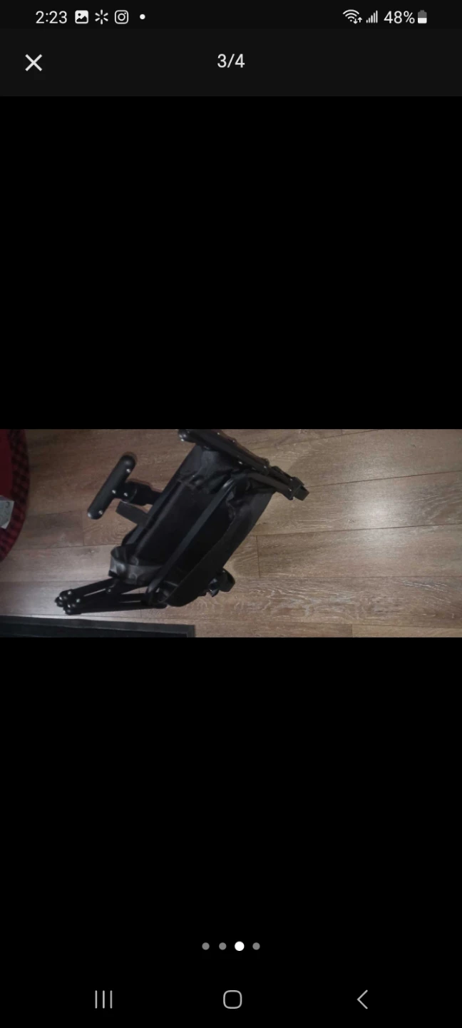 Black Folding Wagon with Handle 🌱 - photo 4