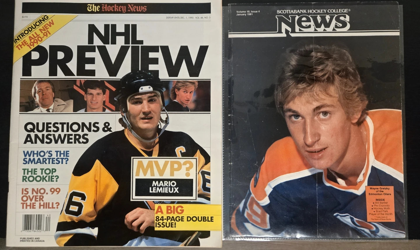 1980/90's Mario Lemieux & Wayne Gretzky Hockey Memorabilia - photo 3