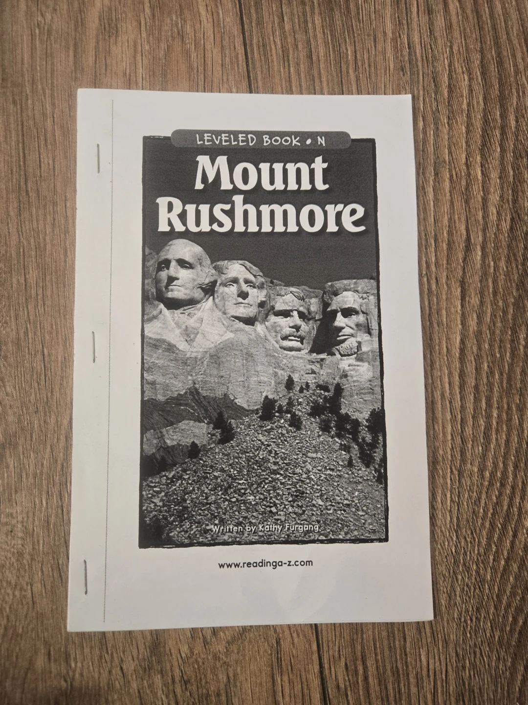 Mount Rushmore Leveled Book