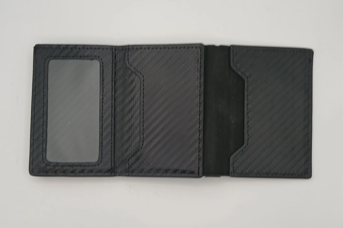 Black Carbon Fibre Style Slim Wallet - photo 5