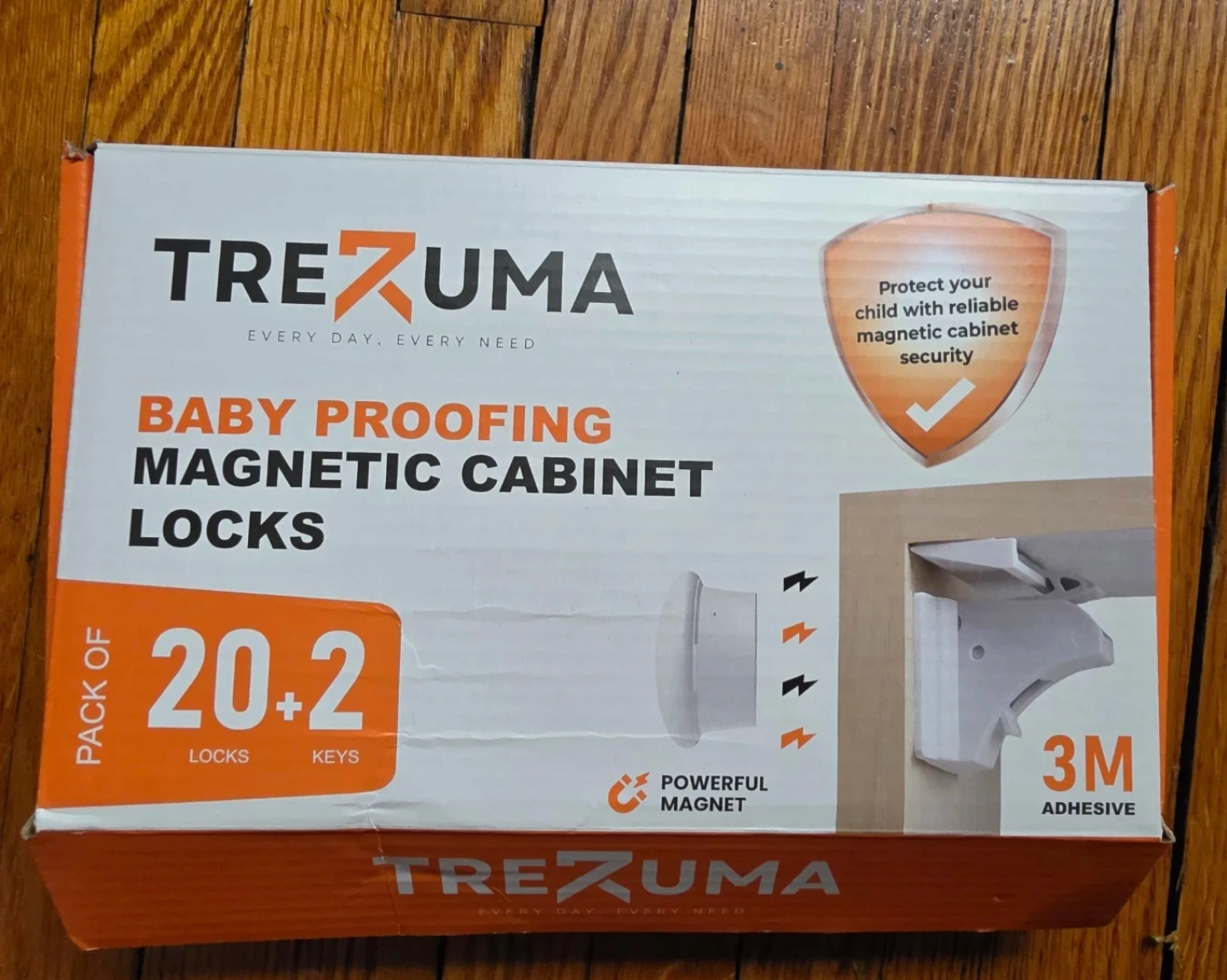 TREZUMA Baby Proofing Magnetic Cabinet Locks - 10 Pack