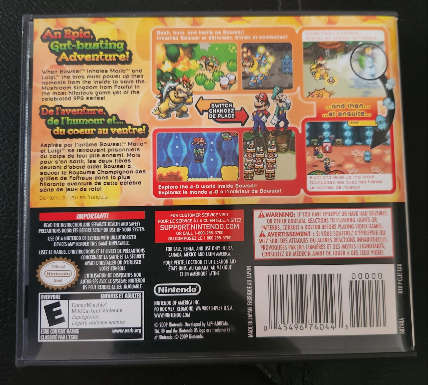 Mario & Luigi: Bowser's Inside Story Nintendo DS Game - photo 2