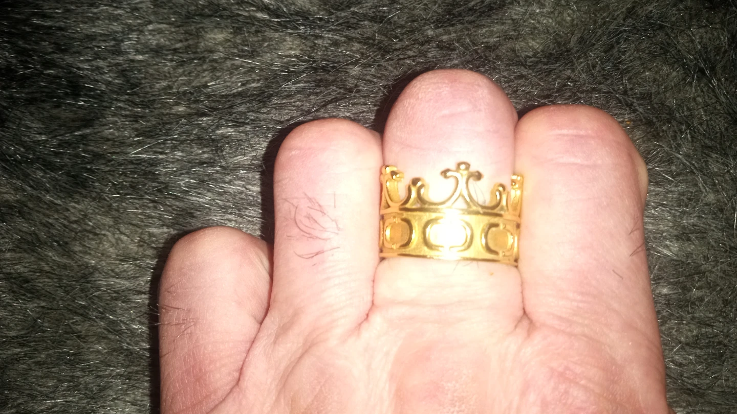 Gold Crown Ring - photo 2