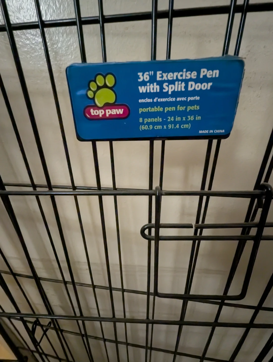 Top Paw 36" Exercise Pen with Split Door - photo 2