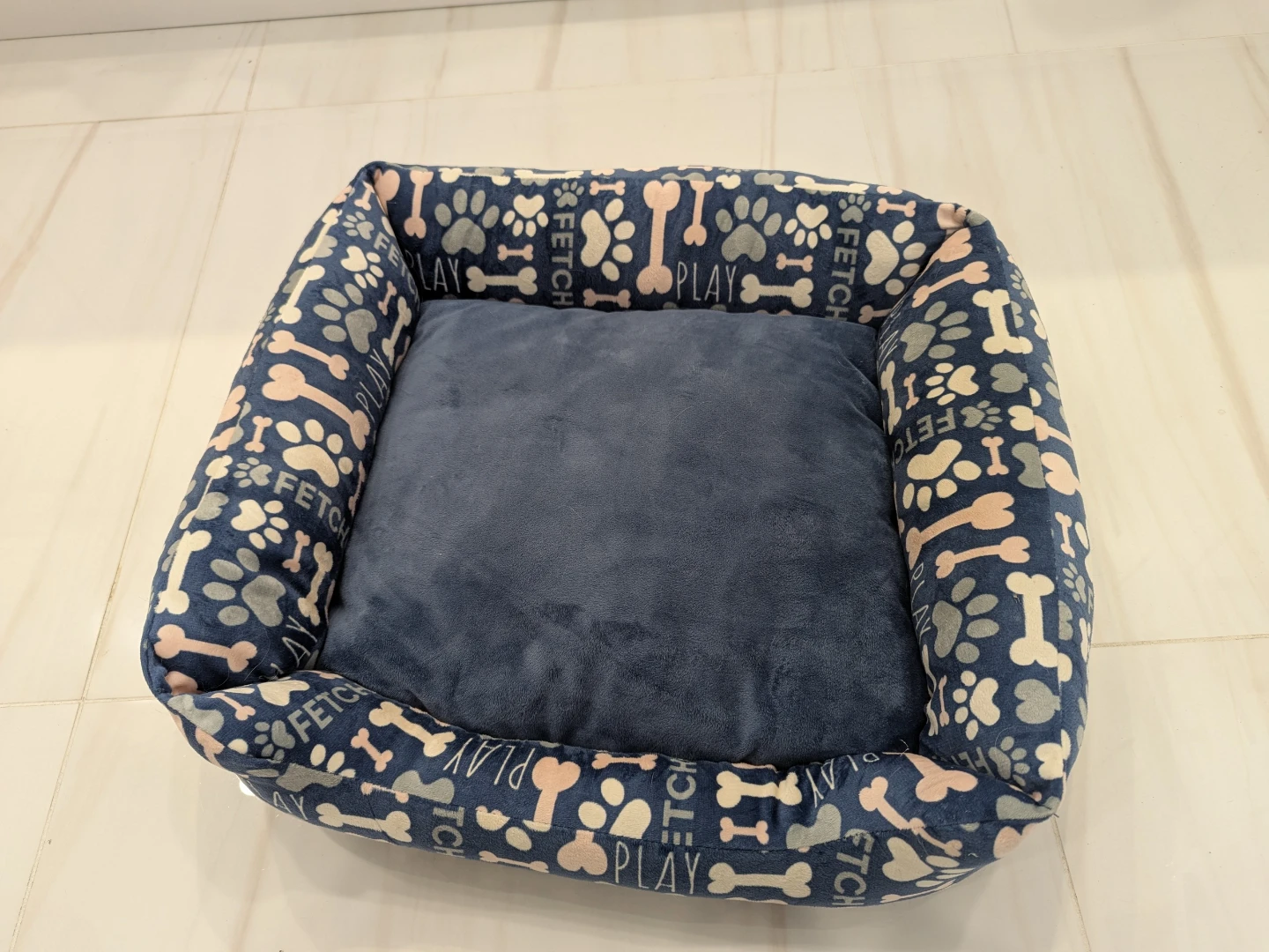 Paw Print Dog Bed