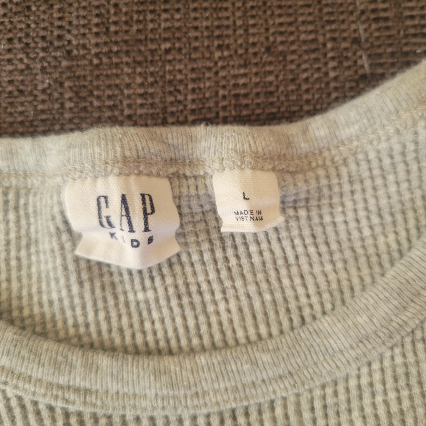 Gap kids Light Gray Long Sleeve T-Shirt - L/12 G/12 - photo 2