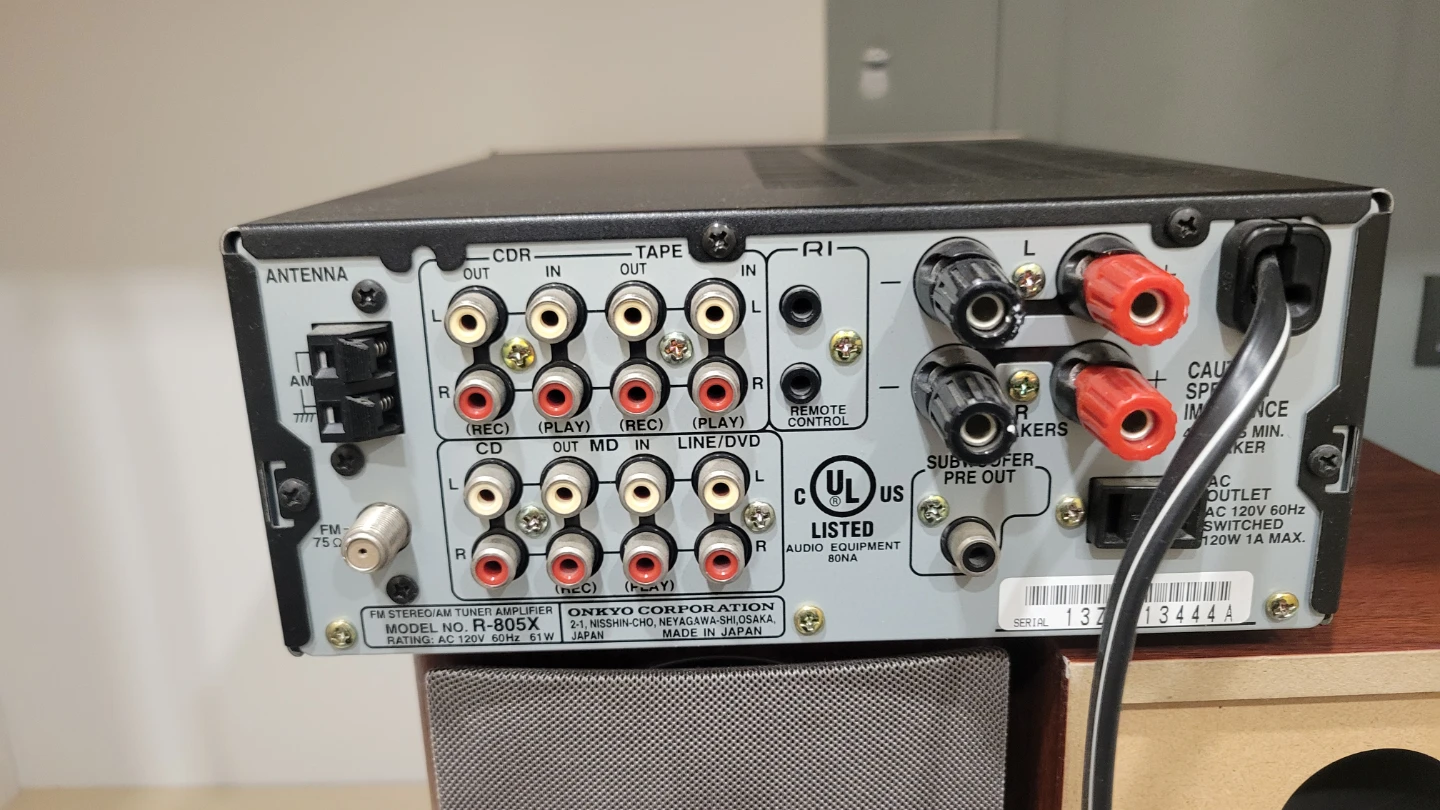 Onkyo Stereo Tuner Amplifier & Speakers R-805X D-N3XA - photo 3