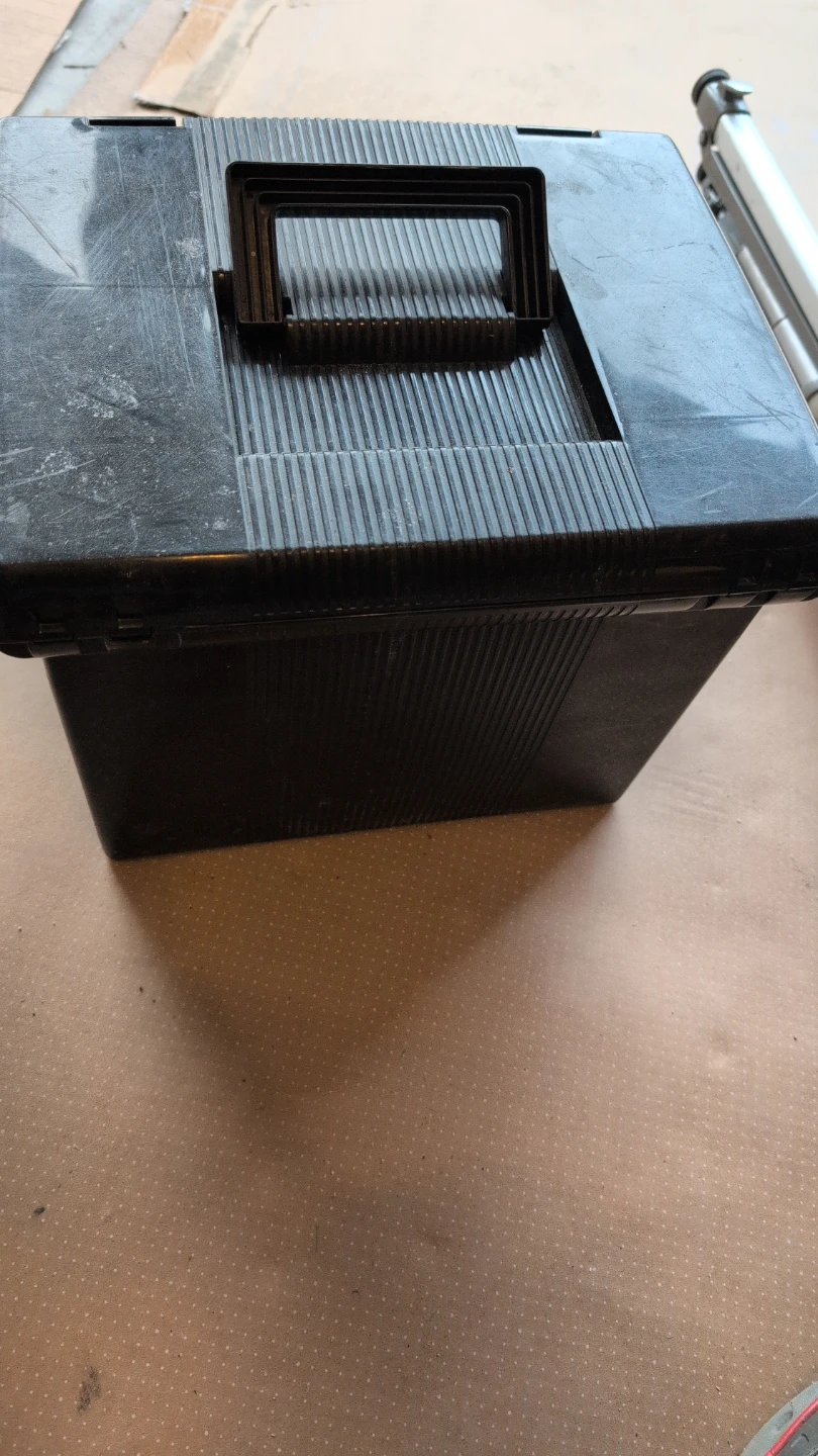 Black Portable Filing Box with Hanging Folders - photo 5