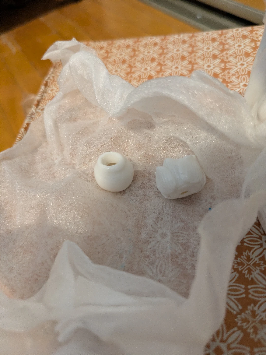 White Buddha Statue Figurine - photo 4