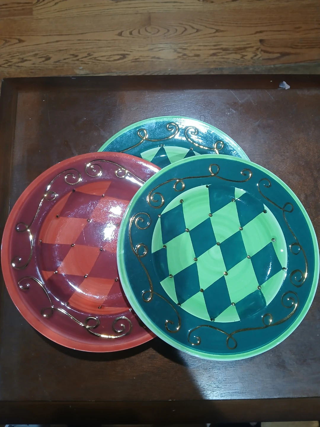 Decorative Ceramic Plates (Set of 3)