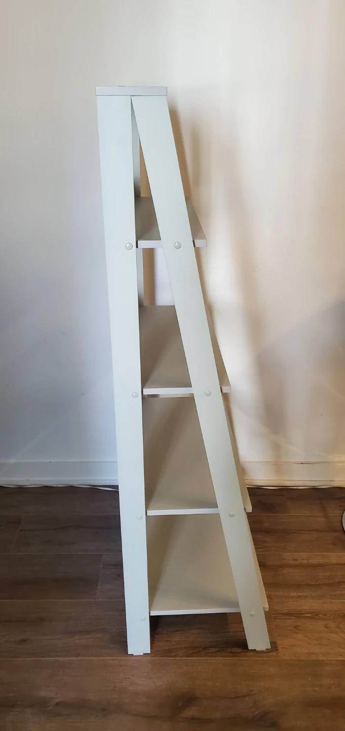Solid wood grey shelving unit - photo 3