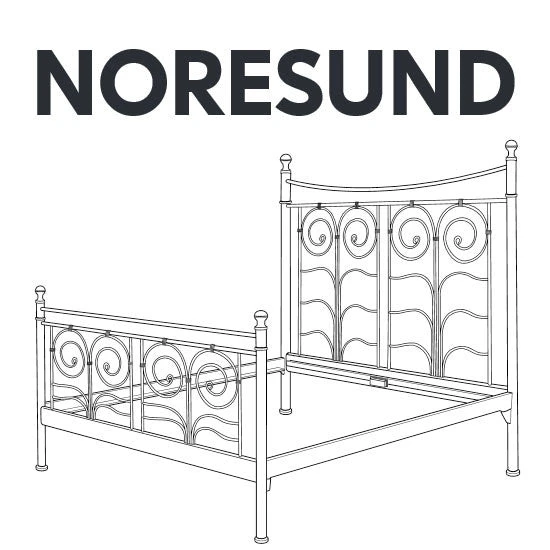 NORESUND Metal Bed Frame