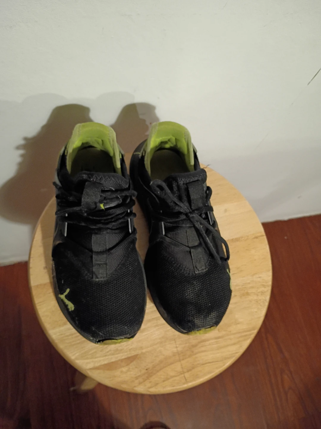 Puma Black & Neon Running Shoes