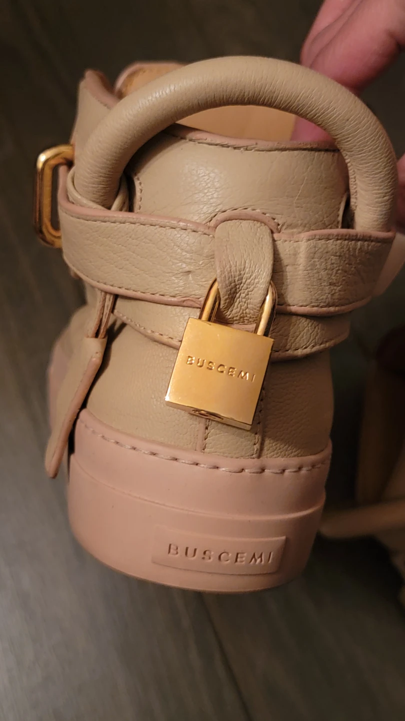 Buscemi Leather Hi-Top Sneakers - photo 5