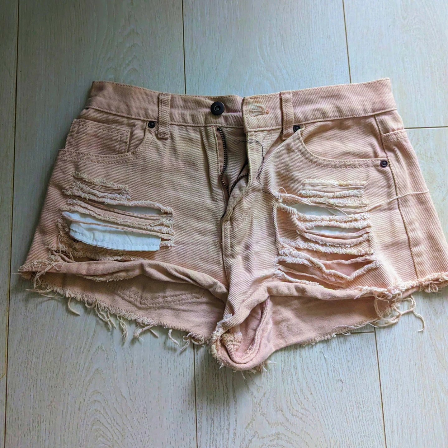 Pink Denim Shorts - Size 25