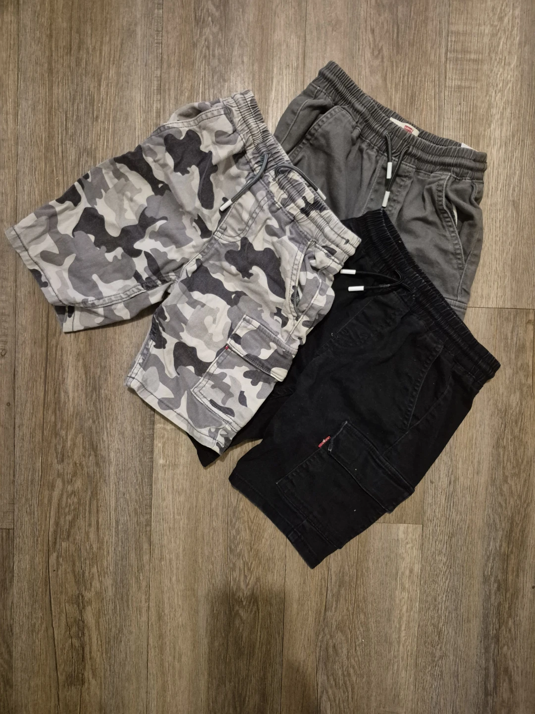 3 Pack Levi's Boys Cargo Shorts Size S