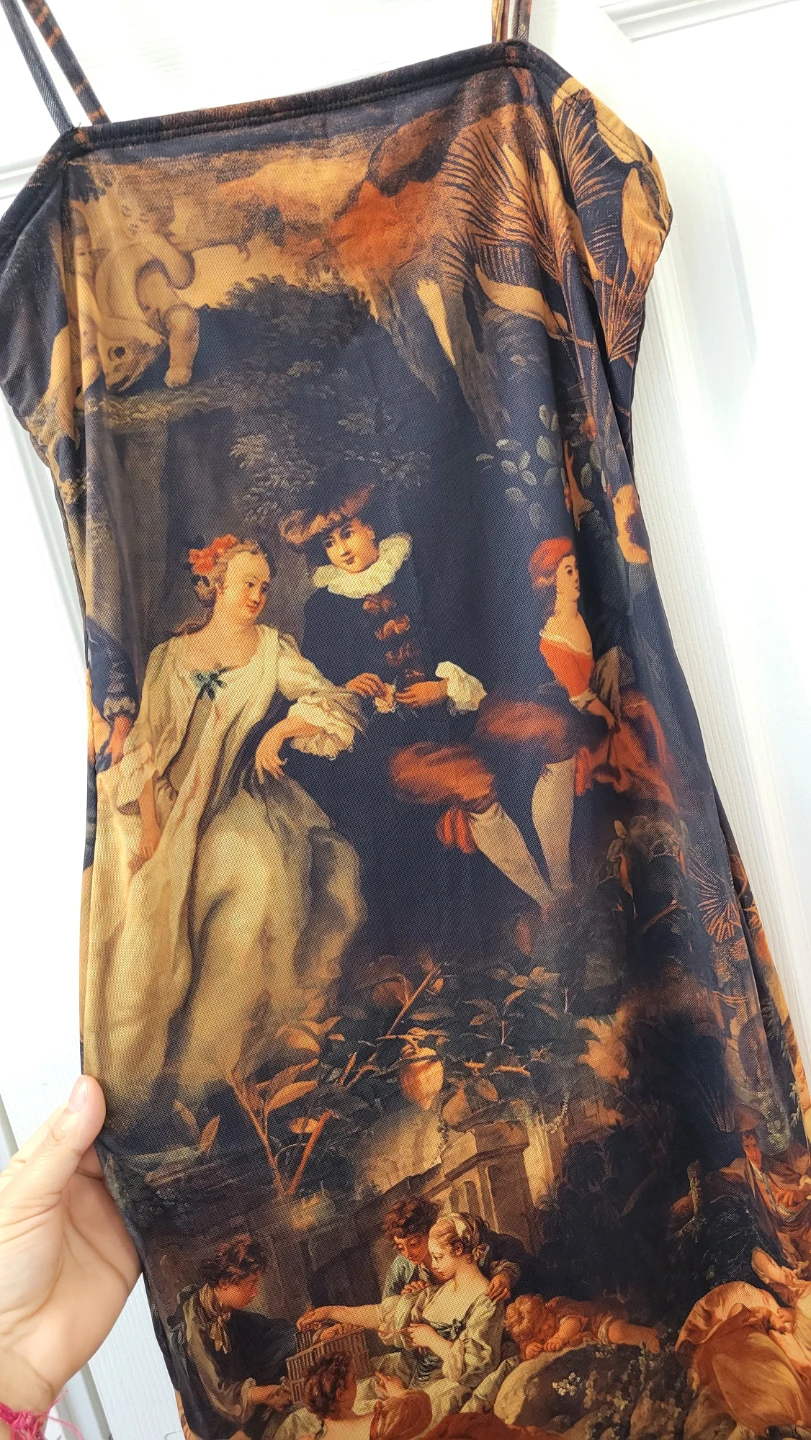 Mesh Print Dress - photo 2