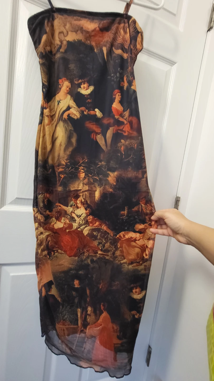 Mesh Print Dress - photo 5