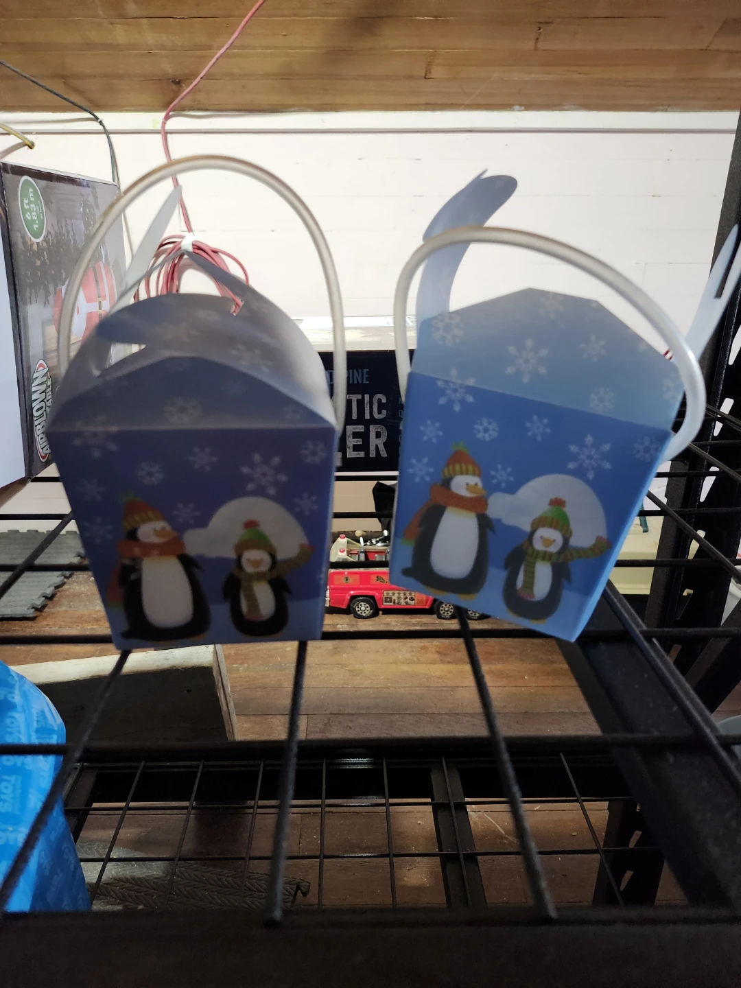 2 Penguin Christmas Treat Boxes