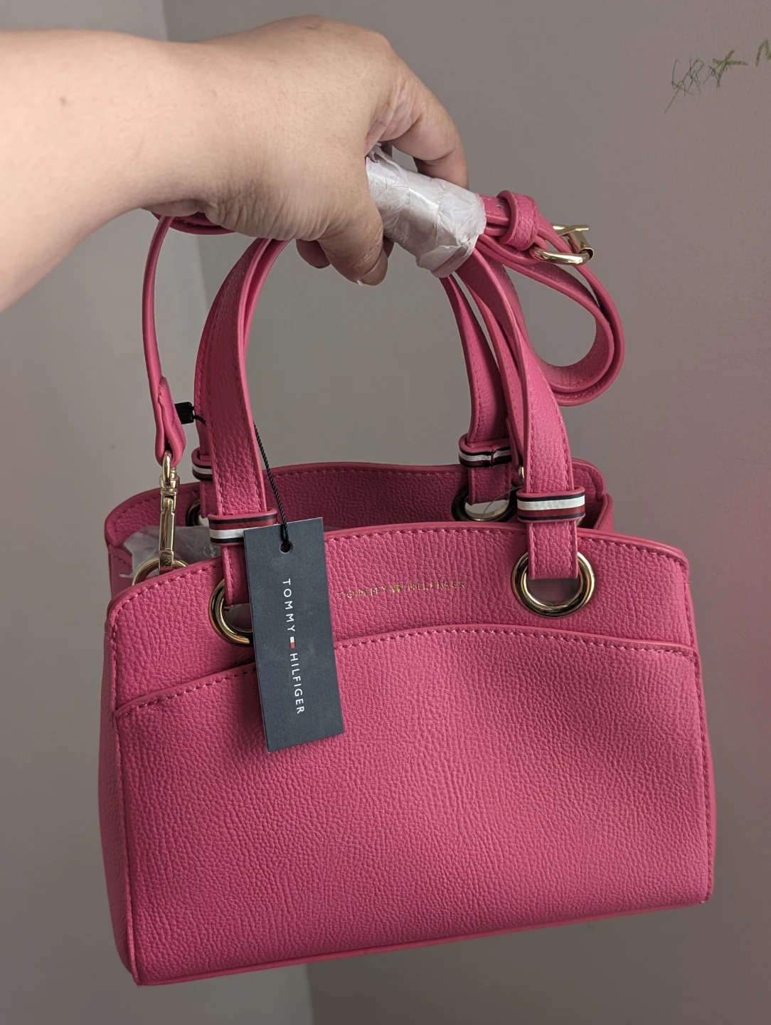 Tommy Hilfiger Pink Pebble Grain Handbag - photo 2