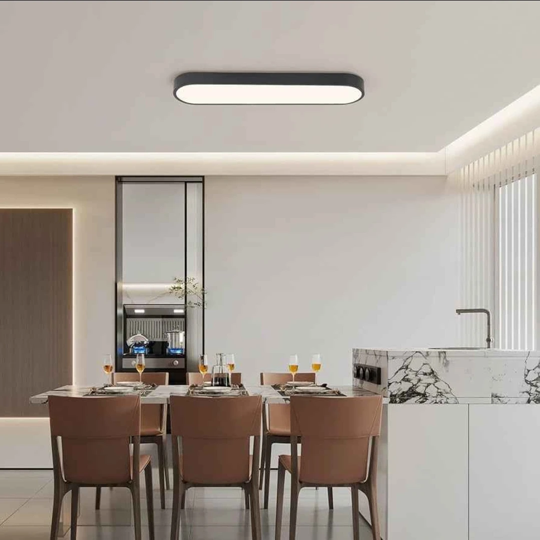 Modern Oval LED Ceiling Light Fixture - photo 2