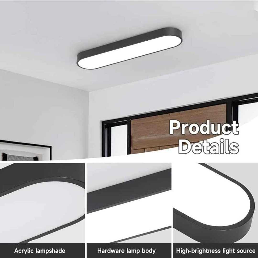 Modern Oval LED Ceiling Light Fixture - photo 5