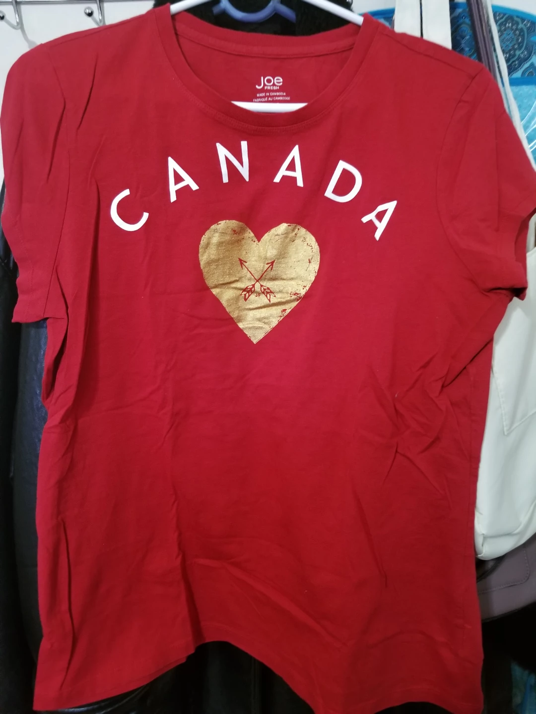 Joe Fresh Red CANADA Heart T-Shirt