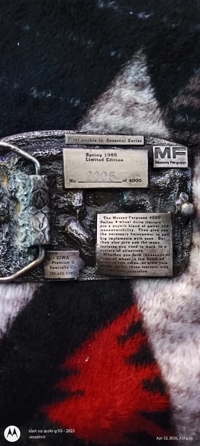 Massey-Ferguson 1985 Spring Series Belt Buckle - photo 2